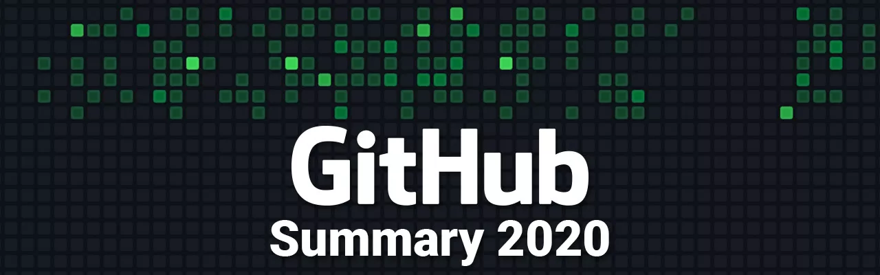 GitHub Activity Summary 2020 cover art